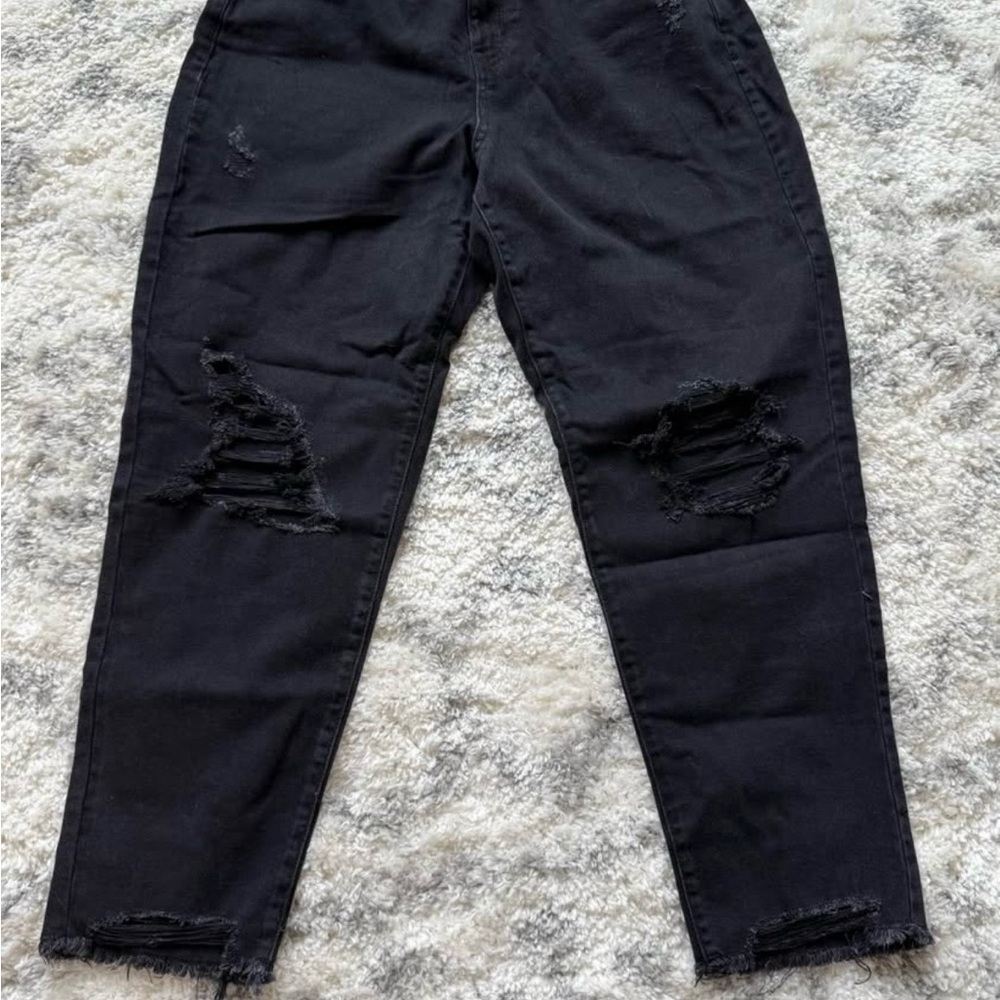 SO Charcoal Curvy Mom Jeans